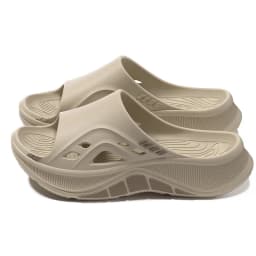 Striped Thick Bottom Sport Sandals Men Fashion Design Hollow Out Non Slip Eva Slippers Men Comfortable Soft Sole Beach Flip Flop