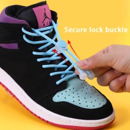 1Pair Colorful Spring Lock Shoelaces Without ties Round elastic Laces Sneakers No Tie Shoe laces Kids Adult quick Shoelace