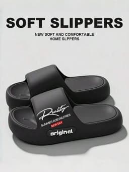 New Casual Innovative Design Men's Slippers Eva Soft Sole Lightweight Home Slippers High Quality Exclusive Brand Slippers