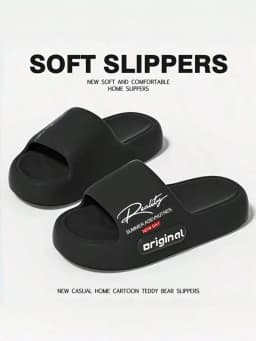 New Casual Innovative Design Men's Slippers Eva Soft Sole Lightweight Home Slippers High Quality Exclusive Brand Slippers