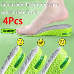 1Pair/2Pair Height Increase Sports Insole Air-Cushioned Shock-Absorbing Insoles Men Women Breathable Comfort Insoles