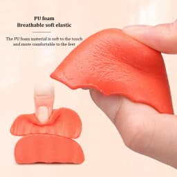 Pu Foam Toe Plug Insert for Men Women Soft Anti-wear Toe Filled Insole High Heels Pain Relief Protector Adjustable Half Size Pad