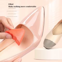 Pu Foam Toe Plug Insert for Men Women Soft Anti-wear Toe Filled Insole High Heels Pain Relief Protector Adjustable Half Size Pad