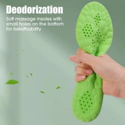 Thick Sports Insoles Both Men and Women Fully Padded with Anti Odor Sweat Absorbing Breathable High Elasticity for Long Standing