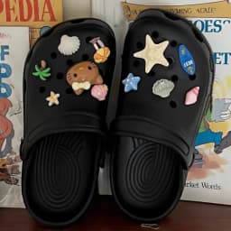 Summer Beach Ocean Theme Resin Shoe Charms Cute Hello Kitty Cat Starfish Shell Designs DIY Shoe Accessories Women Girls Gifts