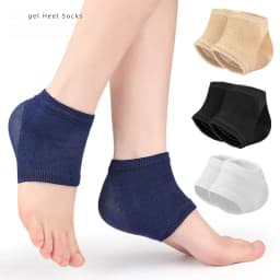 Heel Protectors Gel Heel Protectors Anti Cracked Feet Half Size Socks Unisex Foot Care Pads 2Pcs/4Pcs