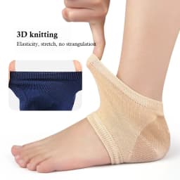 Heel Protectors Gel Heel Protectors Anti Cracked Feet Half Size Socks Unisex Foot Care Pads 2Pcs/4Pcs