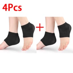 Heel Protectors Gel Heel Protectors Anti Cracked Feet Half Size Socks Unisex Foot Care Pads 2Pcs/4Pcs