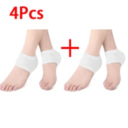 Heel Protectors Gel Heel Protectors Anti Cracked Feet Half Size Socks Unisex Foot Care Pads 2Pcs/4Pcs