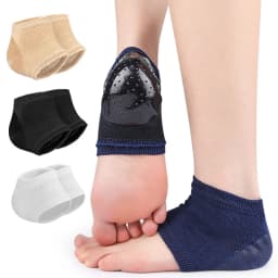 Heel Protectors Gel Heel Protectors Anti Cracked Feet Half Size Socks Unisex Foot Care Pads 2Pcs/4Pcs