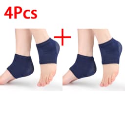 Heel Protectors Gel Heel Protectors Anti Cracked Feet Half Size Socks Unisex Foot Care Pads 2Pcs/4Pcs