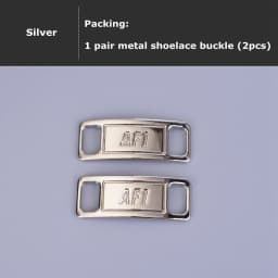 1Pair AF1 Shoelaces buckle Shoelace Buckle Metal Shoelaces Accessories Metal Lace Lock DIY Sneaker Kits Metal Lace Buckle