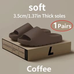 Coconut Slippers Men Women EVA Soft Like Stepping on Shit Thick Soled Sandals Solf Non-slip Wearing Slipper Outdoor Indoor Shoes