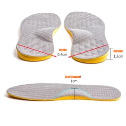 1Pair Arch Support Flat Feet Orthotic Insoles O/X Leg Correction Plantar Fasciitis Insoles for Adult and Child Foot Care