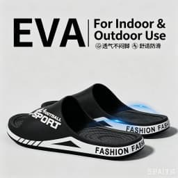 New Men's Slippers for Summer Outdoor Wear, EVA Sports Trend, Couple's Home Bathroom, Soft Soled Home, Men's Cool Slippers
