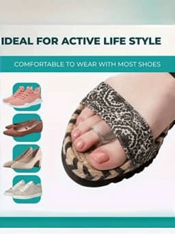 4 Pieces Men's and Women's Casual Athletic Toe Covers, Isolated Toes Prevent Overlapping