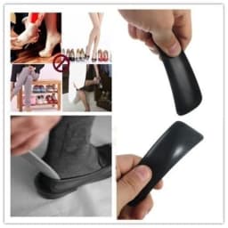 1PCS 4PCS 16cm Shoe Horns Professional Black Plastick Shoe Horn Spoon Shape Shoehorn Shoe Lifter Flexible Sturdy Slip