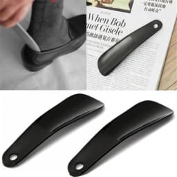 1PCS 4PCS 16cm Shoe Horns Professional Black Plastick Shoe Horn Spoon Shape Shoehorn Shoe Lifter Flexible Sturdy Slip