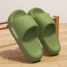 Letter Printed Thick Bottom Pillow Slippers Women 2026 Indoor Soft Platform Slides Woman Outdoor Non Slip Beach Flip Flops 45