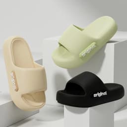 Letter Printed Thick Bottom Pillow Slippers Women 2026 Indoor Soft Platform Slides Woman Outdoor Non Slip Beach Flip Flops 45