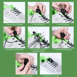 1pair Adjustable Automatic Buckle Rope Universal Kids/Adult Quick Stretching Lock Lazy Laces Sneaker No Tie ShoeLaces Shoe