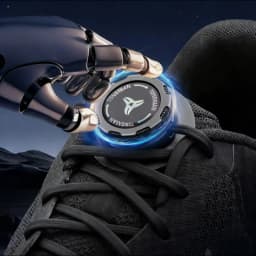 1 Pair of Tech Design No-Tie Shoe Buckles - Rotating Quick-Adjust Fasteners for Thick Laces, Unisex for Sports & Outdoor
