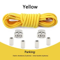Tieless Elastic Shoe Laces No Tie Shoelaces Round Shoelace Sneakers for Kids and Adult with Strong Lock and Speed Shoestrings