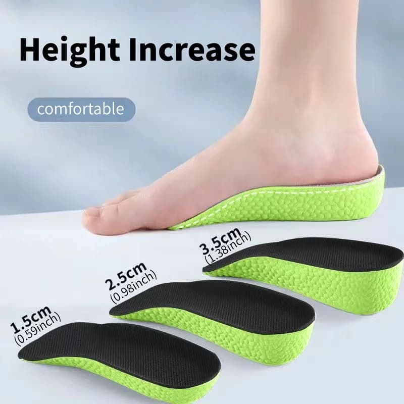 Memory Foam Height Increase Insoles for Men Women Shoes Flat Feet Arch Support Orthopedic Insoles Sneakers Heel Lift Care Insole