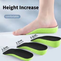 Memory Foam Height Increase Insoles for Men Women Shoes Flat Feet Arch Support Orthopedic Insoles Sneakers Heel Lift Care Insole