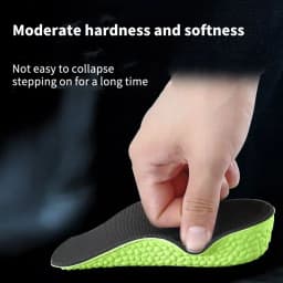 Memory Foam Height Increase Insoles for Men Women Shoes Flat Feet Arch Support Orthopedic Insoles Sneakers Heel Lift Care Insole