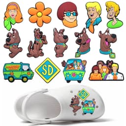 14Pcs Cartoon Dog Series Shoe Charms for Clogs Sandals Decoration Shoes Accessories Buckle for Boys Girl Friends Gift