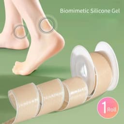 Silicone Gel Blister Bandages - Transparent Heel Protector Tape for Foot, Hand & Toe, Shoe Friction Relief, Blister Prevention