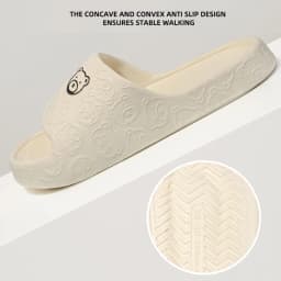 Summer Home Use EVA Slippers for Women Cute Cartoon Design Indoor Comfortable Slip-On Shoes