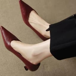 Women's Cow Leather Pointed Toe Slip-on Pumps High Quality Soft Comfortable Elegant Ladies Thin High Heel Slim Dress Shoes