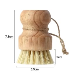 2pcs/set Kitchen Shoes Cleaning Brush Wooden Dish Brush with Natural Sisal and Coconut Durable Portable Eco Friendly Zero Waste