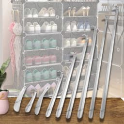Extra Long Shoe Horn Stainless Steel Silver Shoes Remover Slip Shoe Pull Tool 30 42 52cm Shoehorn Lifter Aid for Men Women