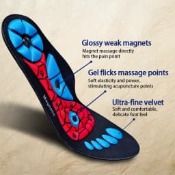 Magnetic Therapy Massage Insoles Men Foot Acupoint Massage Insoles Arch Support Orthopedic Insole Comfort Shoe Pads 1Pair/2Pair