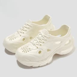 2026 Summer New Fashionable Thick Bottom Non Slip Hollow Breathable Women's Sports Shoes Beach Comfortable Sandals