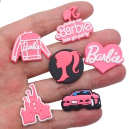17/50pcs Mixed Girls Cartoon Series for Shoe Charms Accessories for Classic Clog Shoe Decoration Fit Wristband Kids Gifts