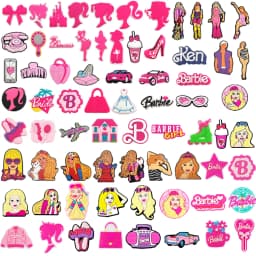 17/50pcs Mixed Girls Cartoon Series for Shoe Charms Accessories for Classic Clog Shoe Decoration Fit Wristband Kids Gifts