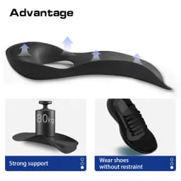 1 Pair Orthopedic Insoles Arch Collapse Flat Foot Orthopedic Insoles Insert Arch Support Insoles Foot Care Insoles Unisex