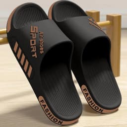 Men Sport Slippers EVA Lightweight Non‑Slip Beach Shower Slipper Unisex Casual Open Toe Sandals For Bathroom Outdoor