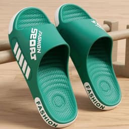 Men Sport Slippers EVA Lightweight Non‑Slip Beach Shower Slipper Unisex Casual Open Toe Sandals For Bathroom Outdoor