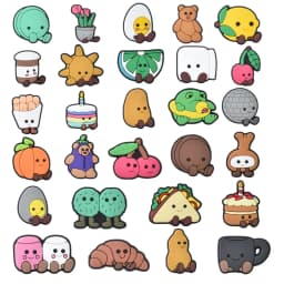 Featuring Cute Foods, Animals & Whimsical Characters. Personalize Your Shoes With These Sweet, Playful Accessories.