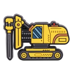 1-20PCS Cute Cartoon Vehicle Transportation Car Tractor PVC Shoe Charms Buckle Clog Garden Shoes Button Decorations Kid Boy Gift