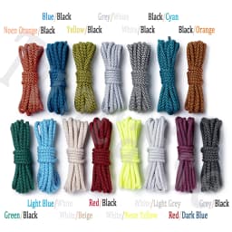 5MM Round Shoe Laces High Quality Durable Round Two-Tone Mixed Color Shoe Laces for Sport Shoelaces Rope 1 Pair 90/120/150/180cm