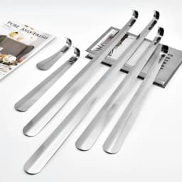New Extra Long Shoe Horn 30/42/52cm Stainless Steel Shoes Remover Slip Shoe Pull Tool Silver Shoehorn Lifter Aid for Men Women