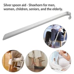 New Extra Long Shoe Horn 30/42/52cm Stainless Steel Shoes Remover Slip Shoe Pull Tool Silver Shoehorn Lifter Aid for Men Women