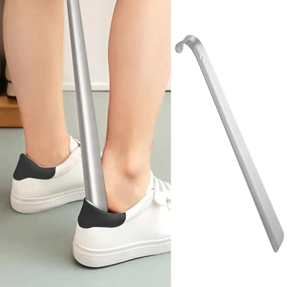 New Extra Long Shoe Horn 30/42/52cm Stainless Steel Shoes Remover Slip Shoe Pull Tool Silver Shoehorn Lifter Aid for Men Women