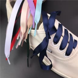 Silk Shoe laces Satin Ribbon Flat Shoelaces Women Sneakers Shoelace Boots laces for shoes Length 80CM 100CM 120CM 150CM
